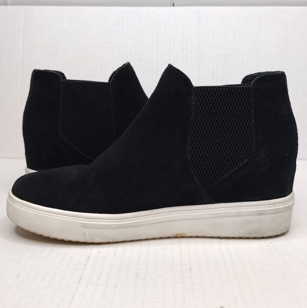 Steve Madden Sultan Women's Black Suede Chelsea Ankle Sneaker Shoes Size 8M - Picture 7 of 13